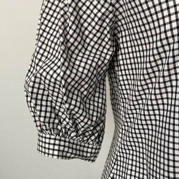 Lauren Ralph Lauren Puff Short Sleeve Gingham Button Down - Picture 3 of 12
